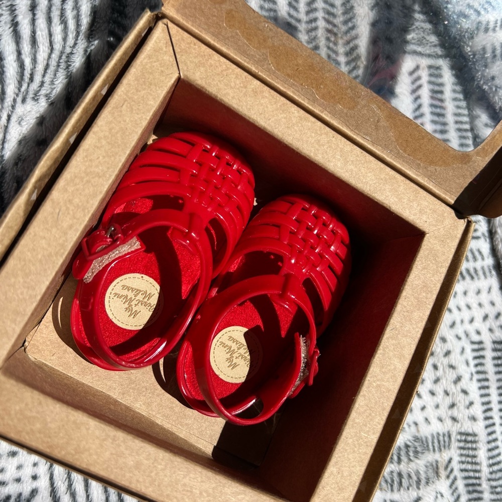 size 3- My Mini Melissa jelly sandels